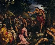 ALLORI Alessandro Preaching of St John the Baptist oil painting